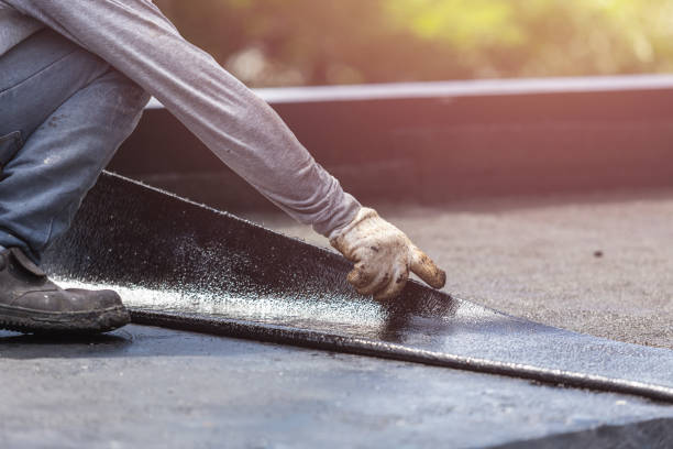 Professional Waterproofing technician working in Westphalia, MD